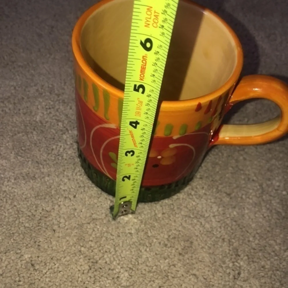 Pier 1 Imports Antique Soleil Hand‎ Painted Coffee Mug